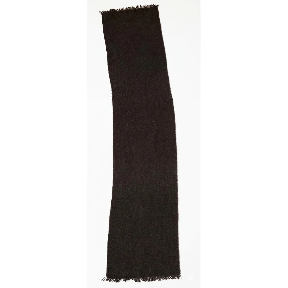 Givenchy Gentleman Vintage Brown 100% Merino Wool Scarf Made in West Germany